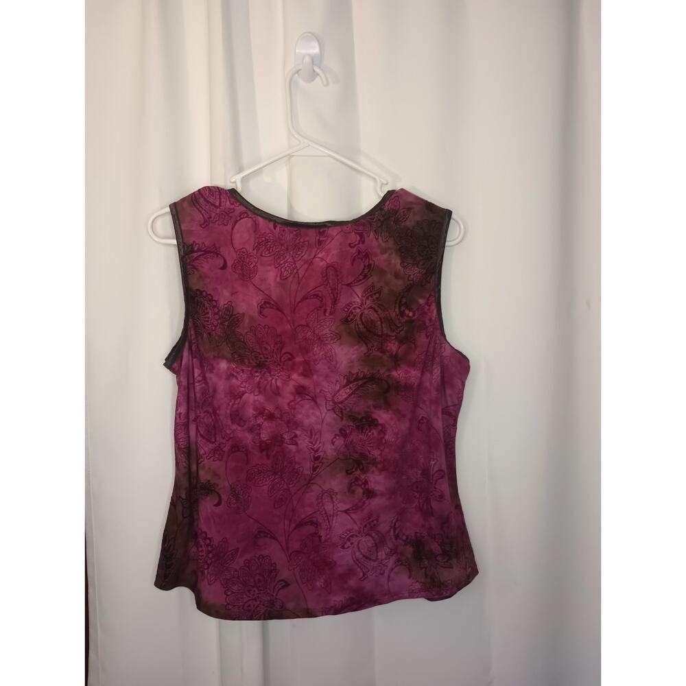 Dressbarn Womens Y2K Fairy Grunge Whimsigoth Velvet Burnout Tank Top XL - Picture 4 of 9